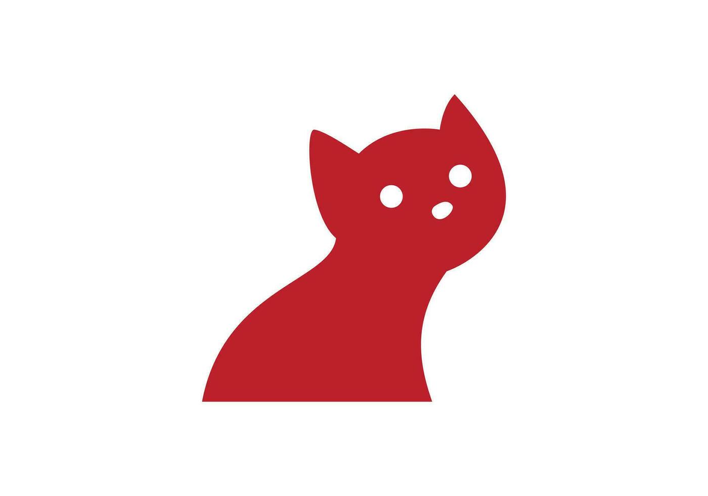 diese ist ein Katze Logo Design zum Ihre Geschäft vektor