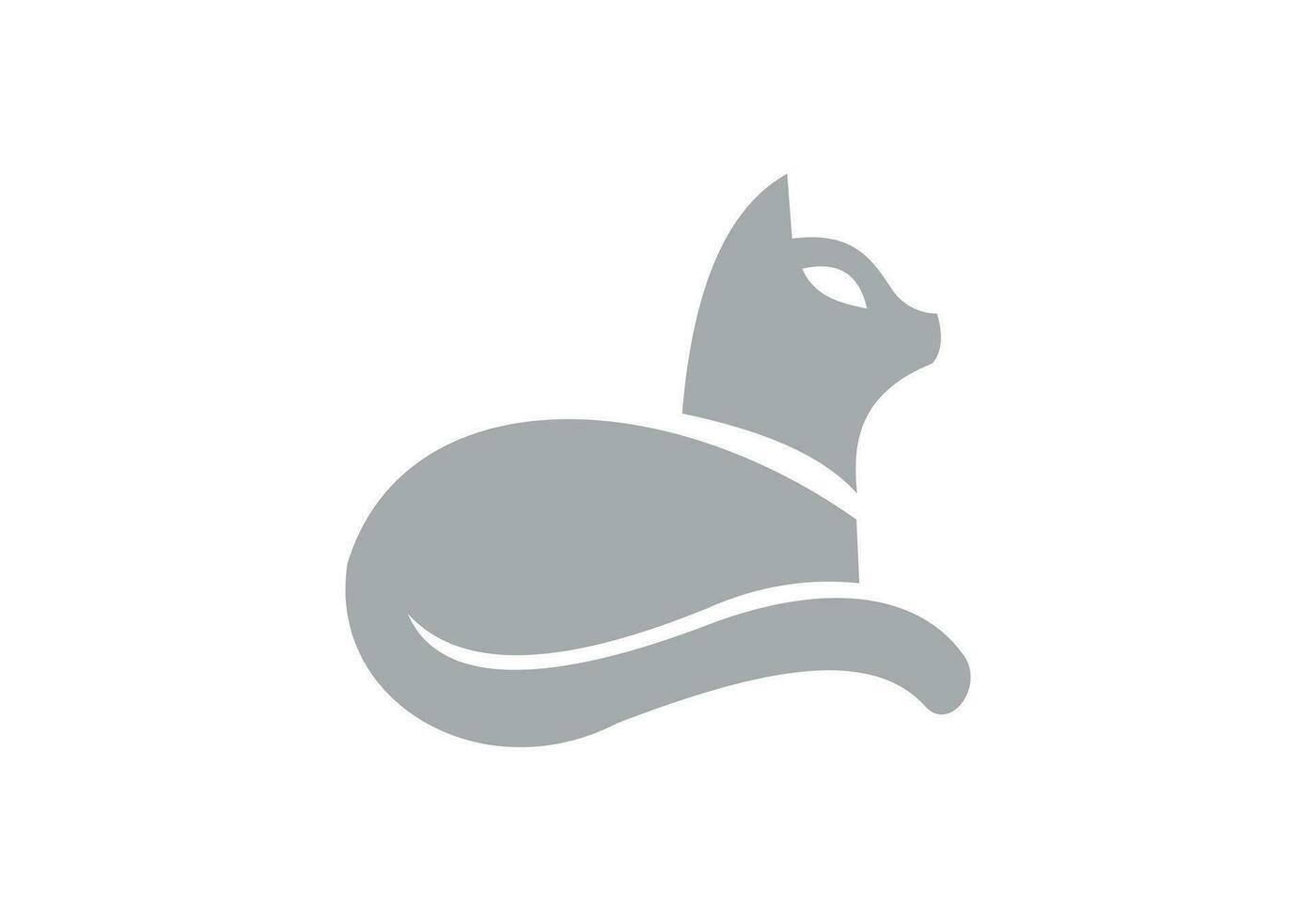 diese ist ein Katze Logo Design zum Ihre Geschäft vektor