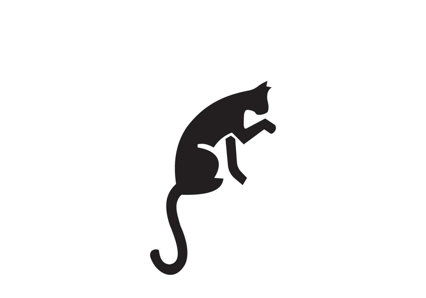 diese ist ein Katze Logo Design zum Ihre Geschäft vektor