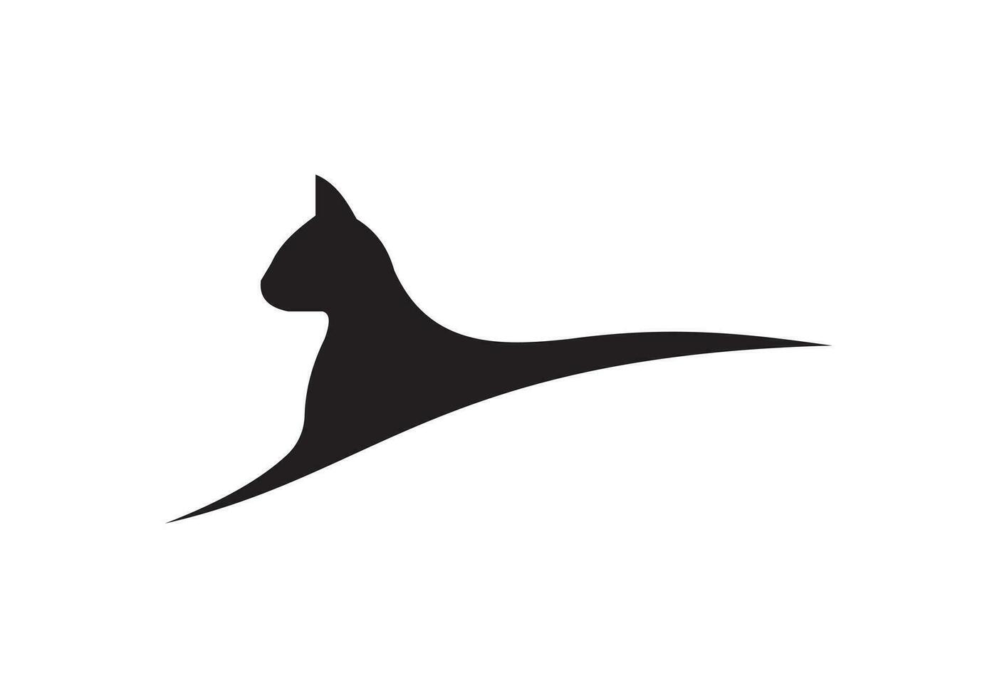 diese ist ein Katze Logo Design zum Ihre Geschäft vektor