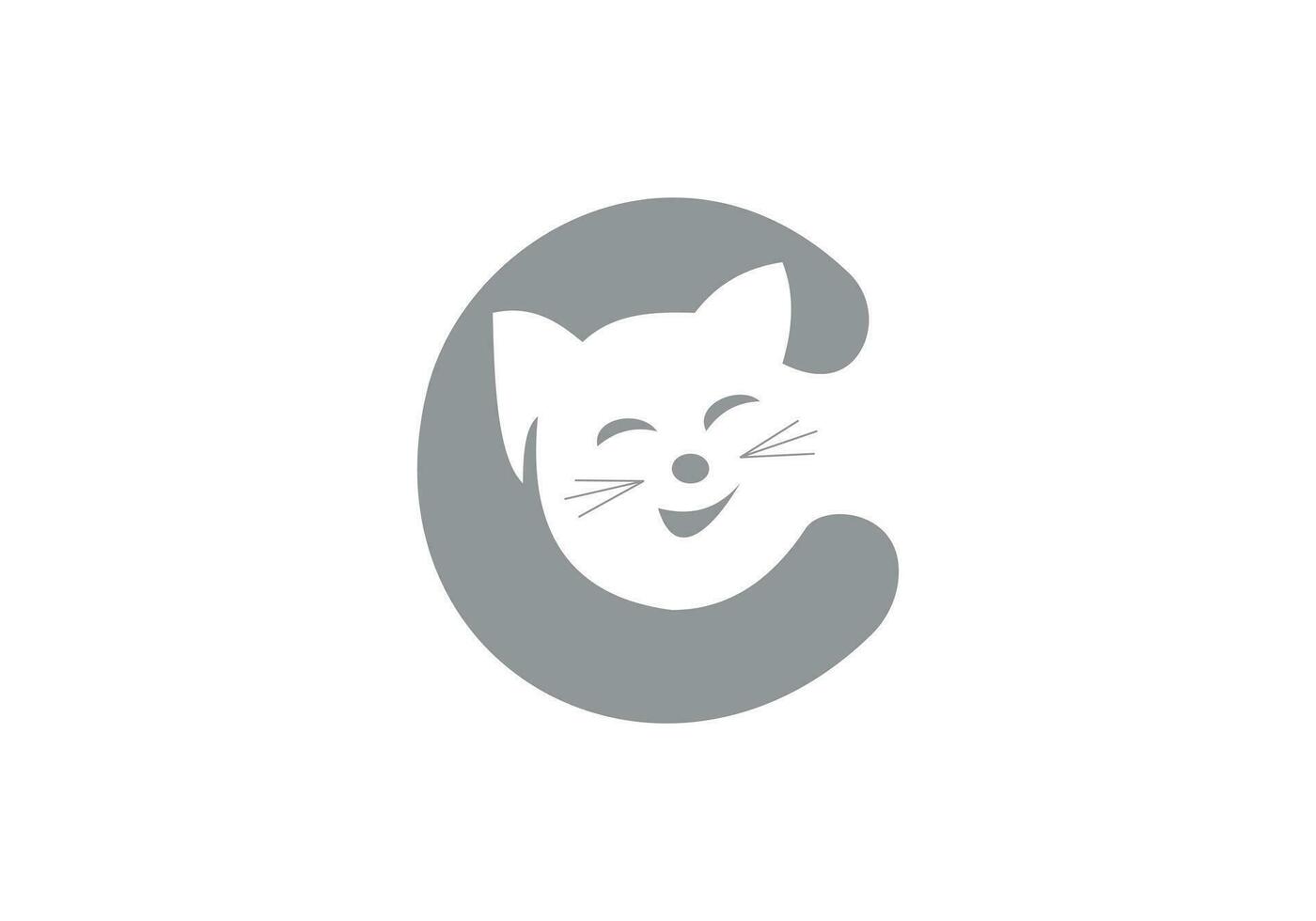 diese ist ein Katze Logo Design zum Ihre Geschäft vektor