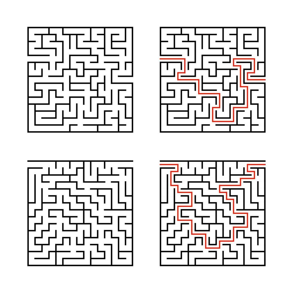 Labyrinth für Kinder. Puzzle für Kinder. Labyrinth Rätsel. vektor