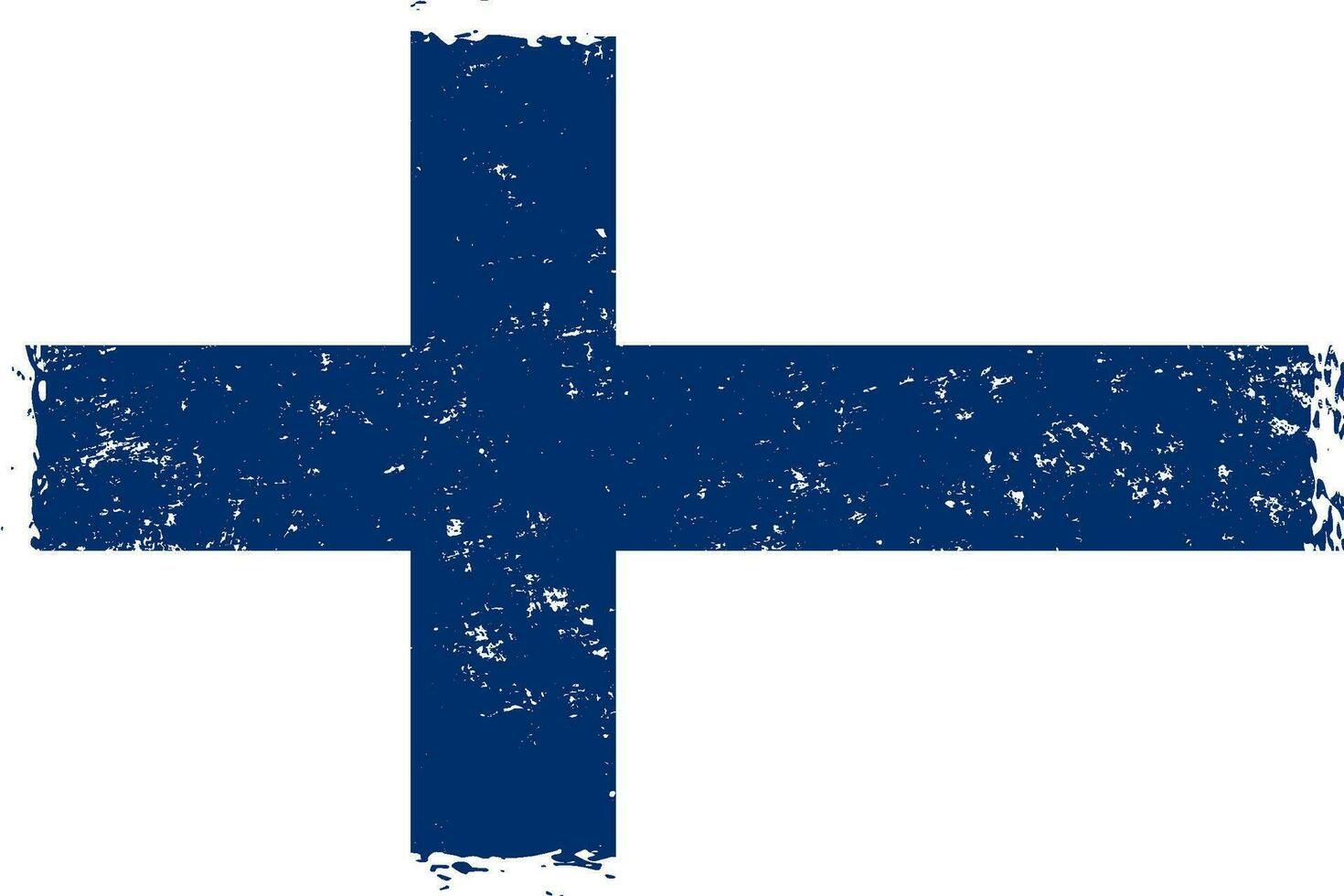 Finnland Flagge Grunge betrübt Stil vektor