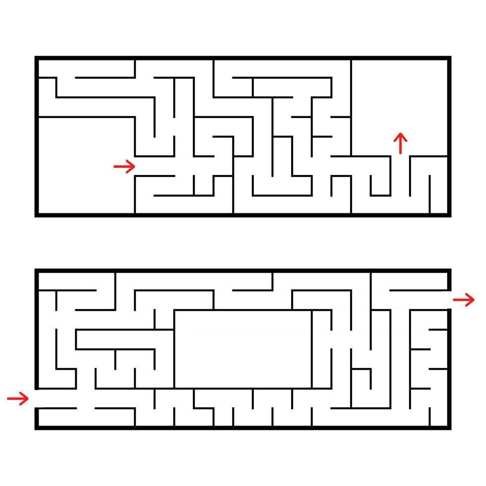 abstraktes Labyrinth. Spiel für Kinder und Erwachsene. Vektor-Illustration vektor