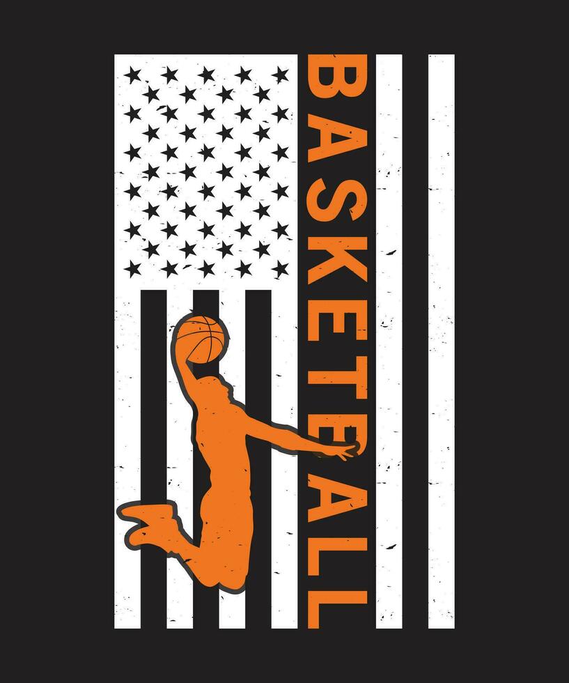 basketboll tshirt design vektor. använda sig av för t-shirt, muggar, klistermärken, kort, etc. vektor