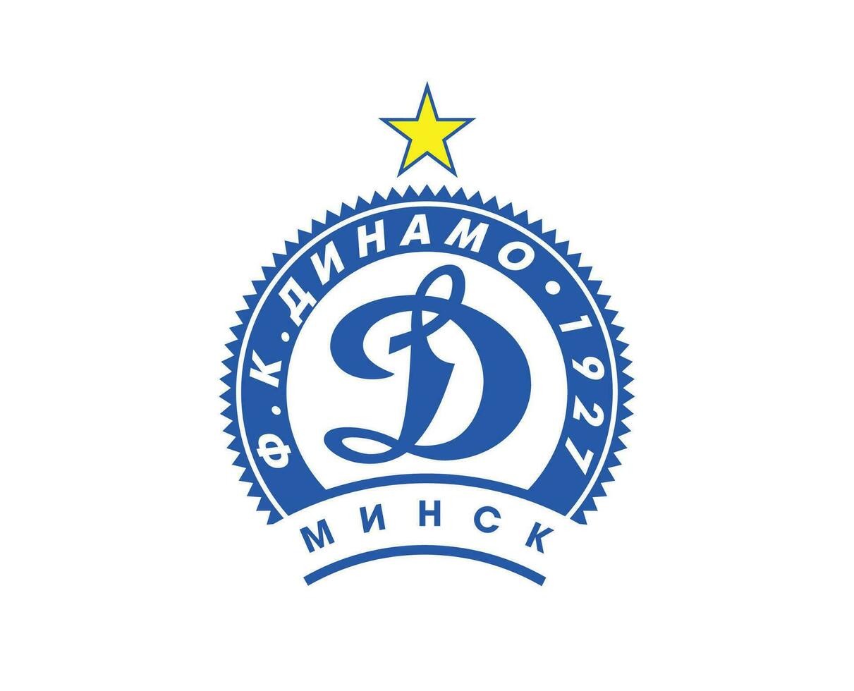 fk dynamo minsk klubb logotyp symbol Vitryssland liga fotboll abstrakt design vektor illustration