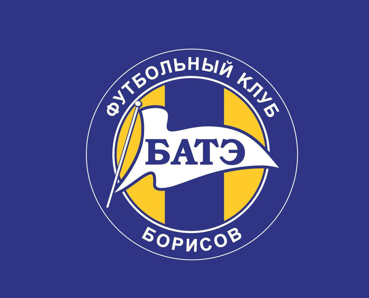 bate borisov klubb logotyp symbol Vitryssland liga fotboll abstrakt design vektor illustration med blå bakgrund