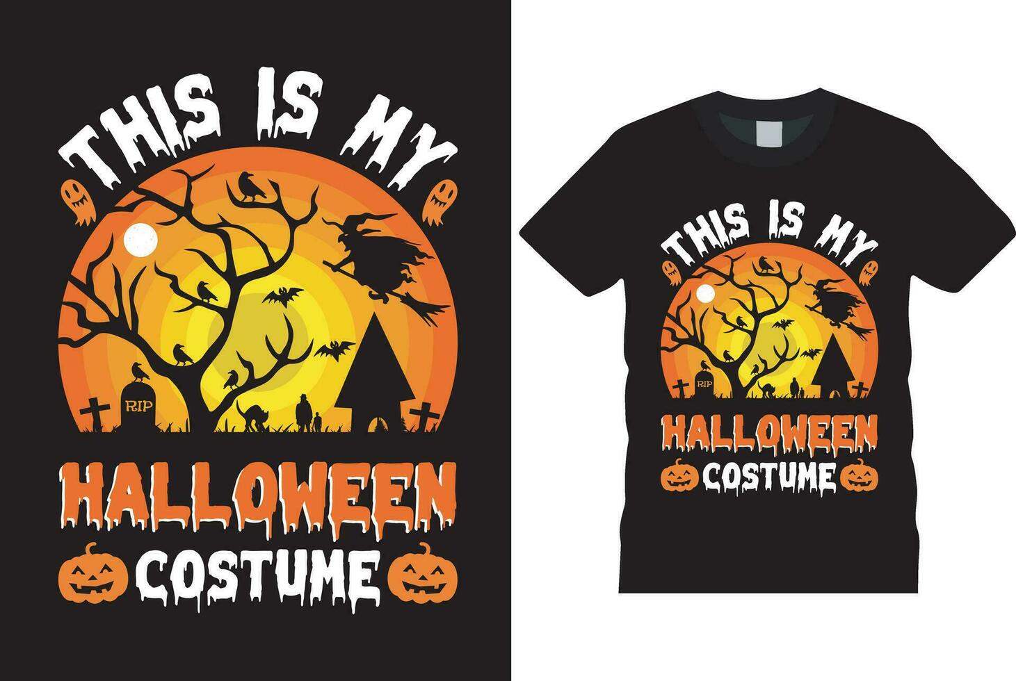 halloween t-shirt vektor