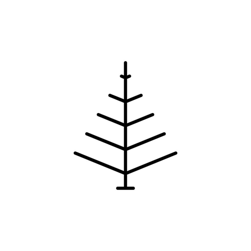 ein Baum ohne Blätter Gliederung Vektor Symbol. Vektor Illustration zum Netz Websites, Apps, Design, Banner und andere Zwecke