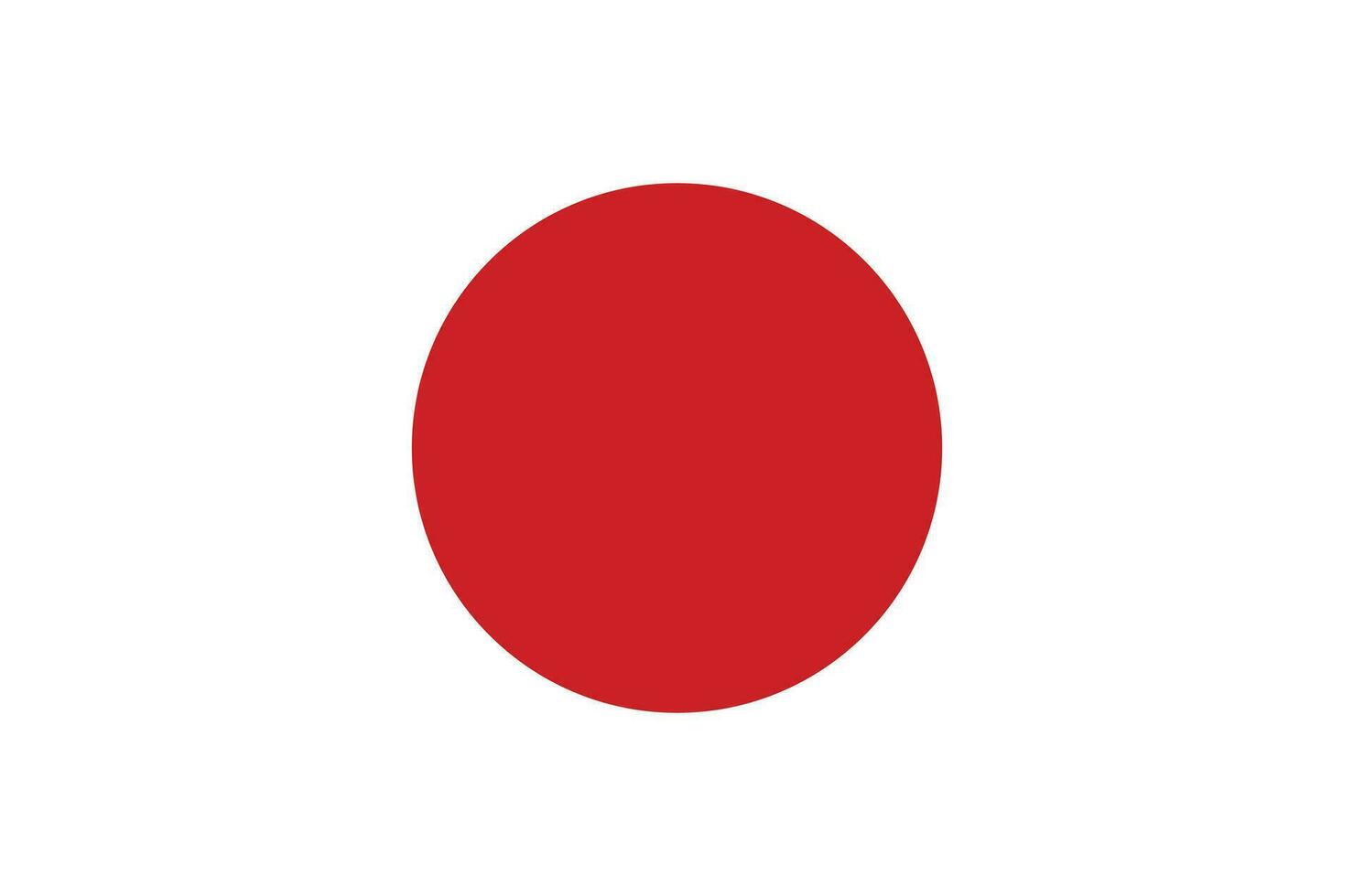 platt illustration av japan flagga. japan flagga vektor