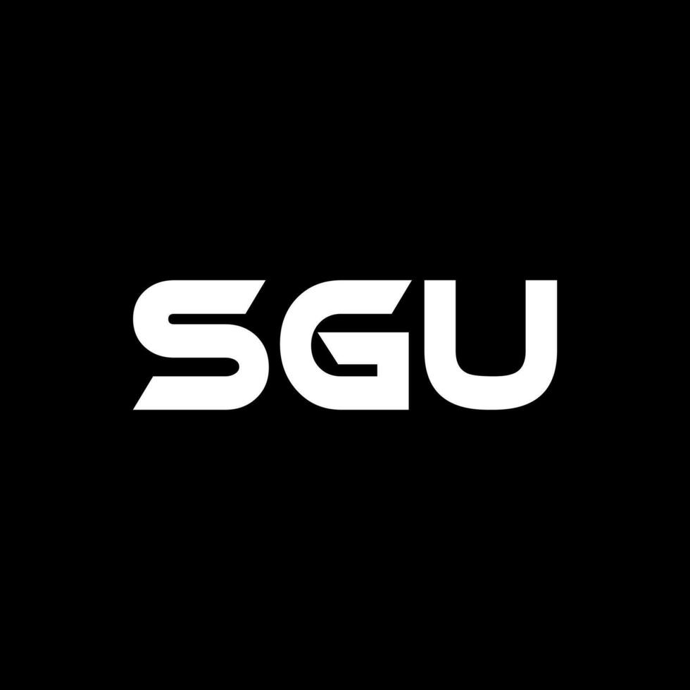 sgu Brief Logo Design, Inspiration zum ein einzigartig Identität. modern Eleganz und kreativ Design. Wasserzeichen Ihre Erfolg mit das auffällig diese Logo. vektor