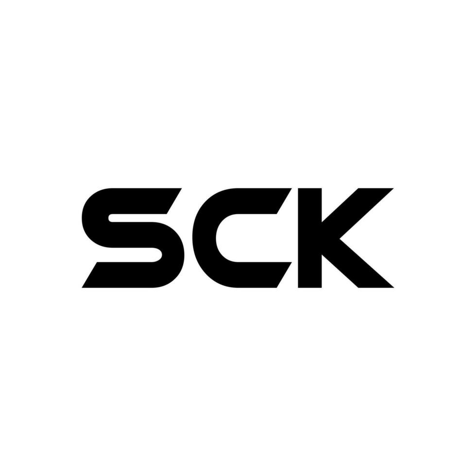 sck brev logotyp design, inspiration för en unik identitet. modern elegans och kreativ design. vattenmärke din Framgång med de slående detta logotyp. vektor