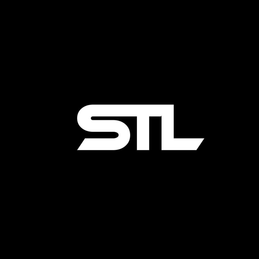 stl brev logotyp design, inspiration för en unik identitet. modern elegans och kreativ design. vattenmärke din Framgång med de slående detta logotyp. vektor