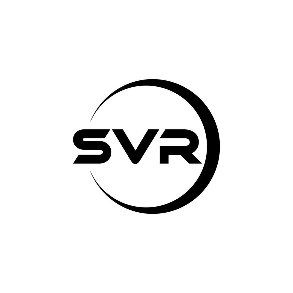 svr Brief Logo Design, Inspiration zum ein einzigartig Identität. modern Eleganz und kreativ Design. Wasserzeichen Ihre Erfolg mit das auffällig diese Logo. vektor