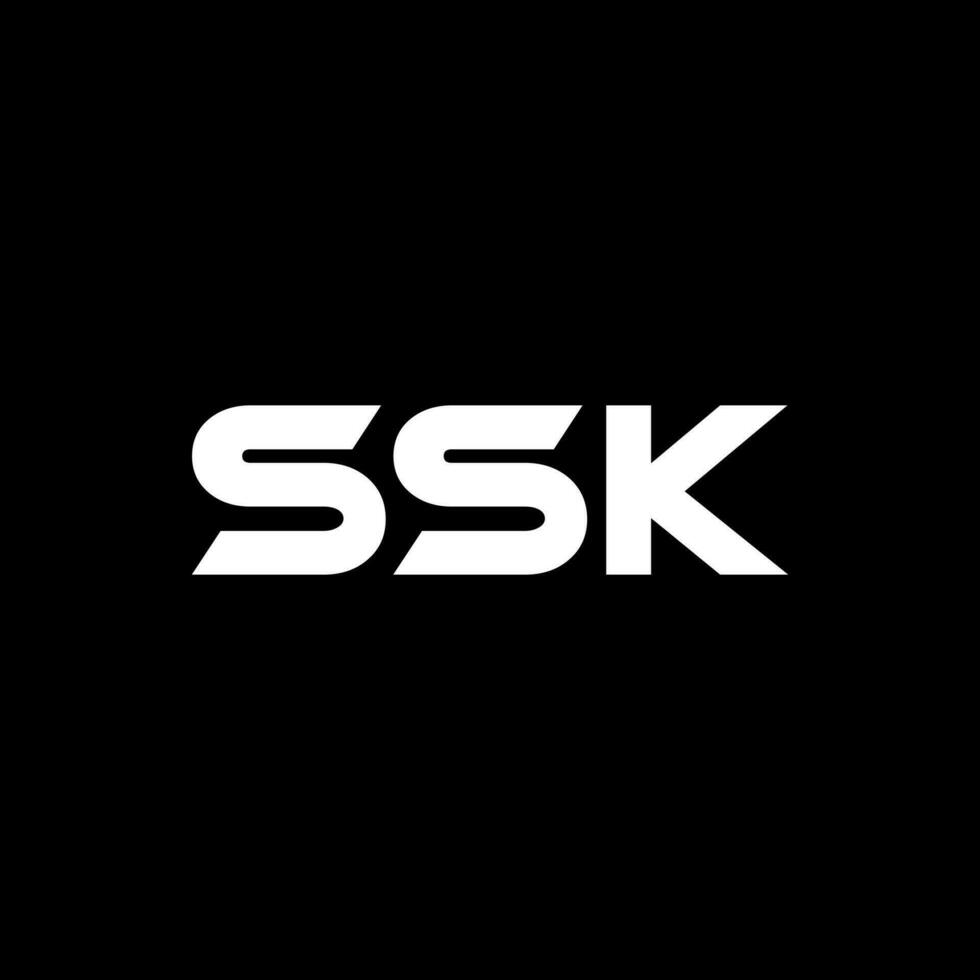 ssk brev logotyp design, inspiration för en unik identitet. modern elegans och kreativ design. vattenmärke din Framgång med de slående detta logotyp. vektor