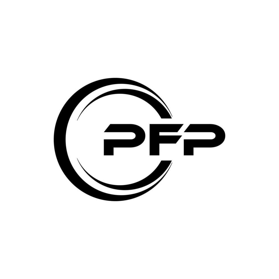 pfp brev logotyp design, inspiration för en unik identitet. modern elegans och kreativ design. vattenmärke din Framgång med de slående detta logotyp. vektor