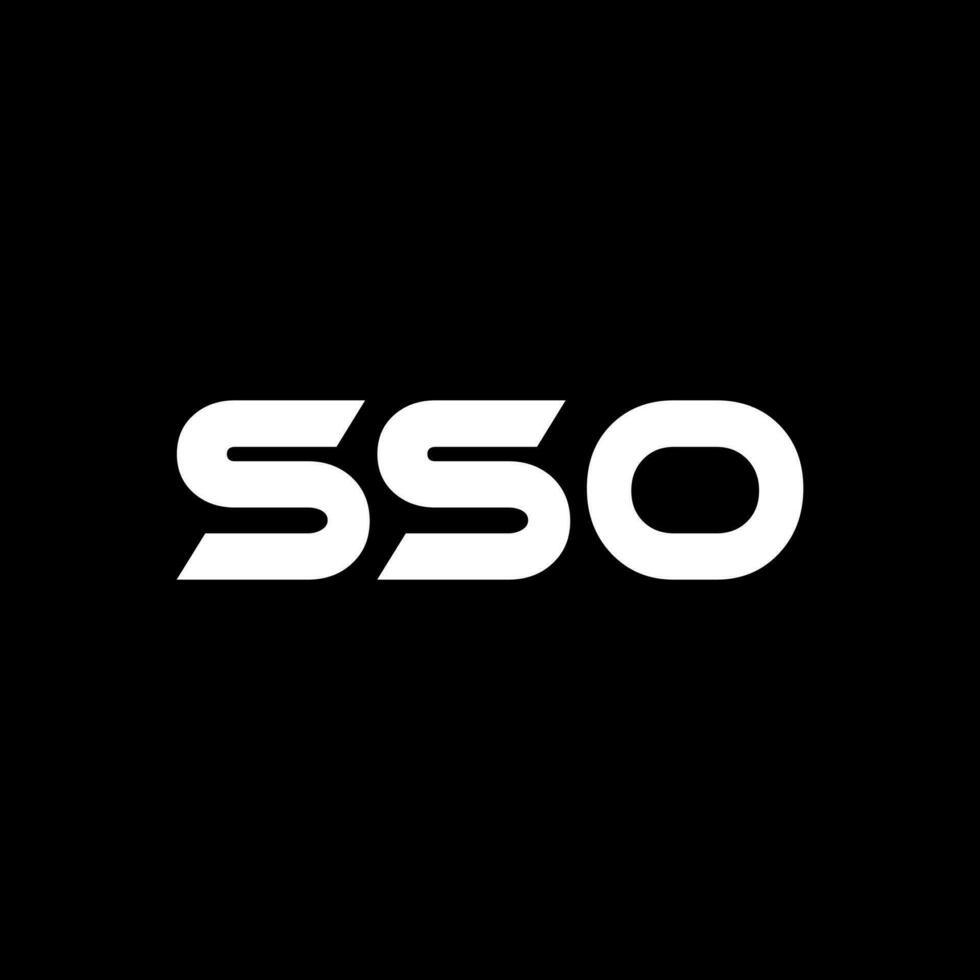 sso brev logotyp design, inspiration för en unik identitet. modern elegans och kreativ design. vattenmärke din Framgång med de slående detta logotyp. vektor