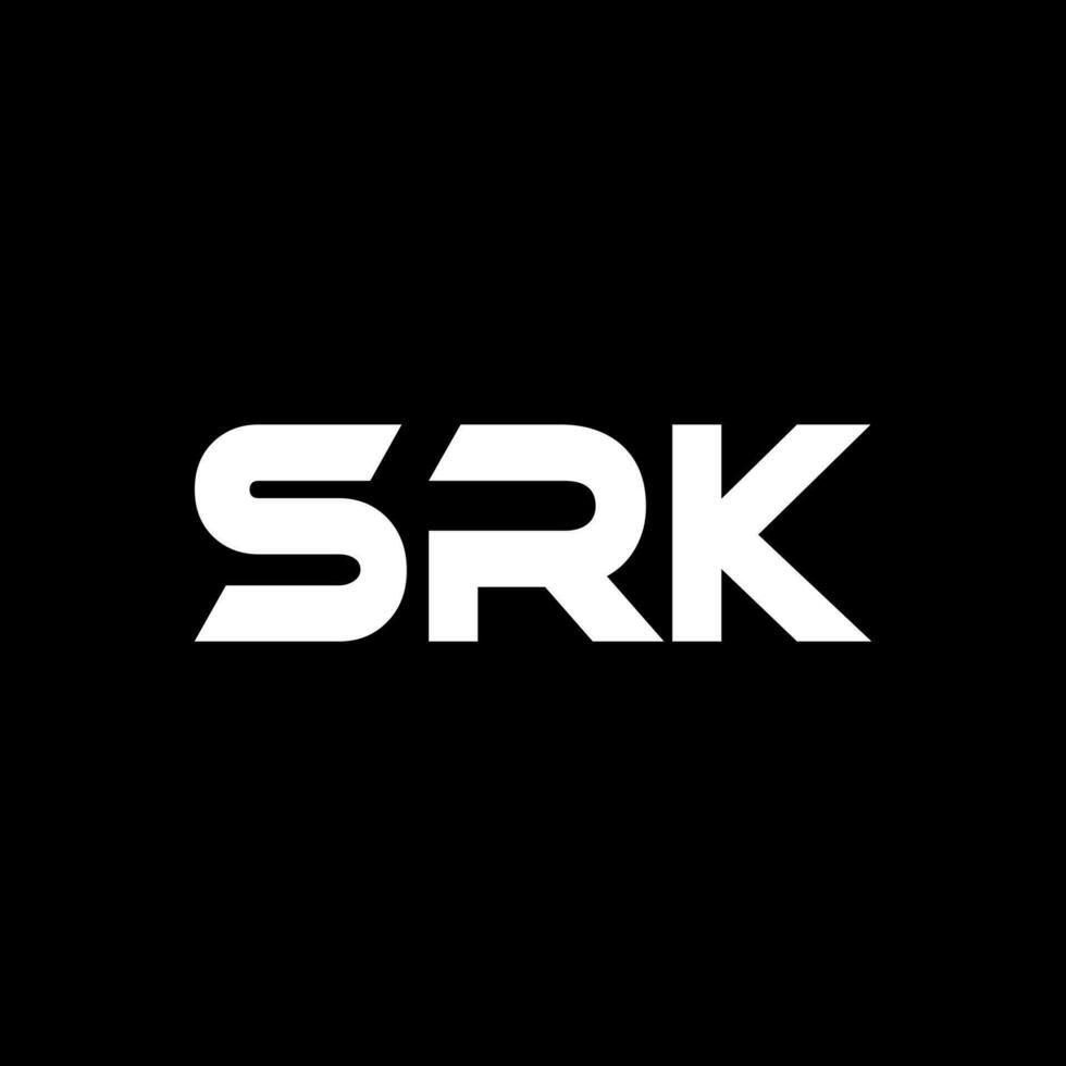 srk brev logotyp design, inspiration för en unik identitet. modern elegans och kreativ design. vattenmärke din Framgång med de slående detta logotyp. vektor