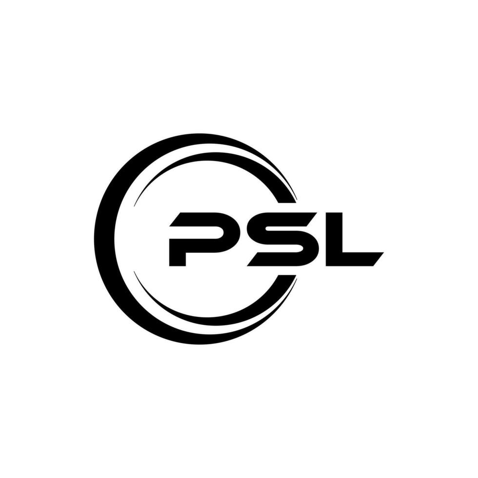 psl brev logotyp design, inspiration för en unik identitet. modern elegans och kreativ design. vattenmärke din Framgång med de slående detta logotyp. vektor