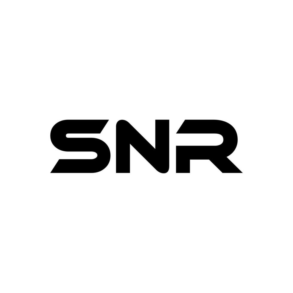 snr brev logotyp design, inspiration för en unik identitet. modern elegans och kreativ design. vattenmärke din Framgång med de slående detta logotyp. vektor