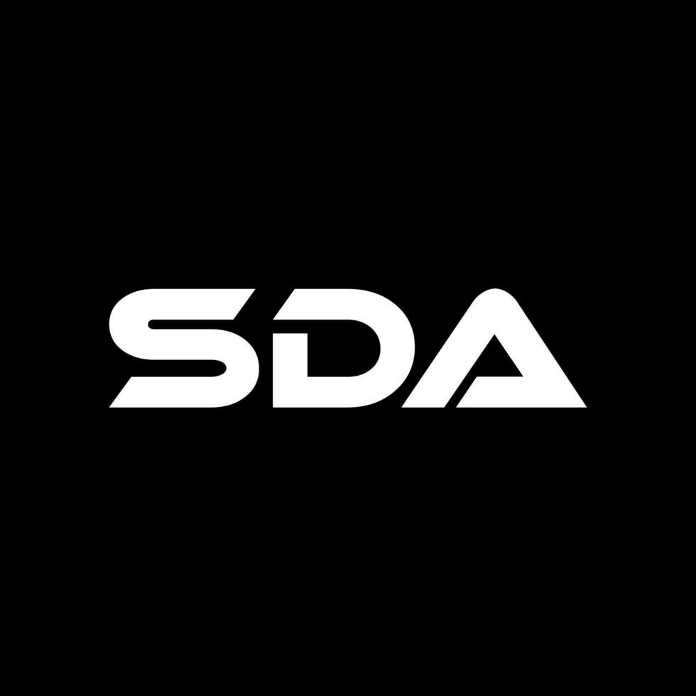 sda Brief Logo Design, Inspiration zum ein einzigartig Identität. modern Eleganz und kreativ Design. Wasserzeichen Ihre Erfolg mit das auffällig diese Logo. vektor