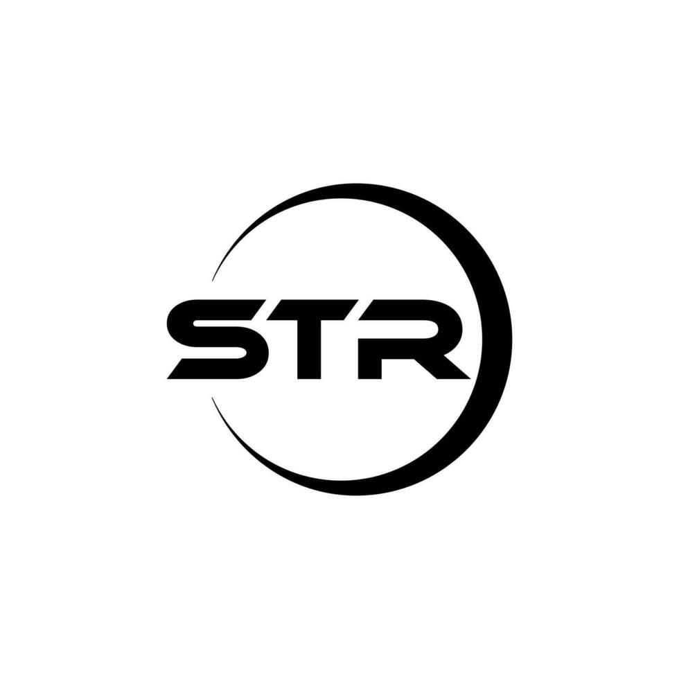 str Brief Logo Design, Inspiration zum ein einzigartig Identität. modern Eleganz und kreativ Design. Wasserzeichen Ihre Erfolg mit das auffällig diese Logo. vektor