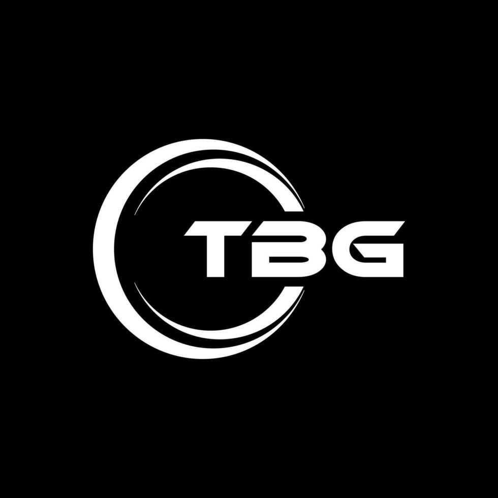 tbg brev logotyp design, inspiration för en unik identitet. modern elegans och kreativ design. vattenmärke din Framgång med de slående detta logotyp. vektor