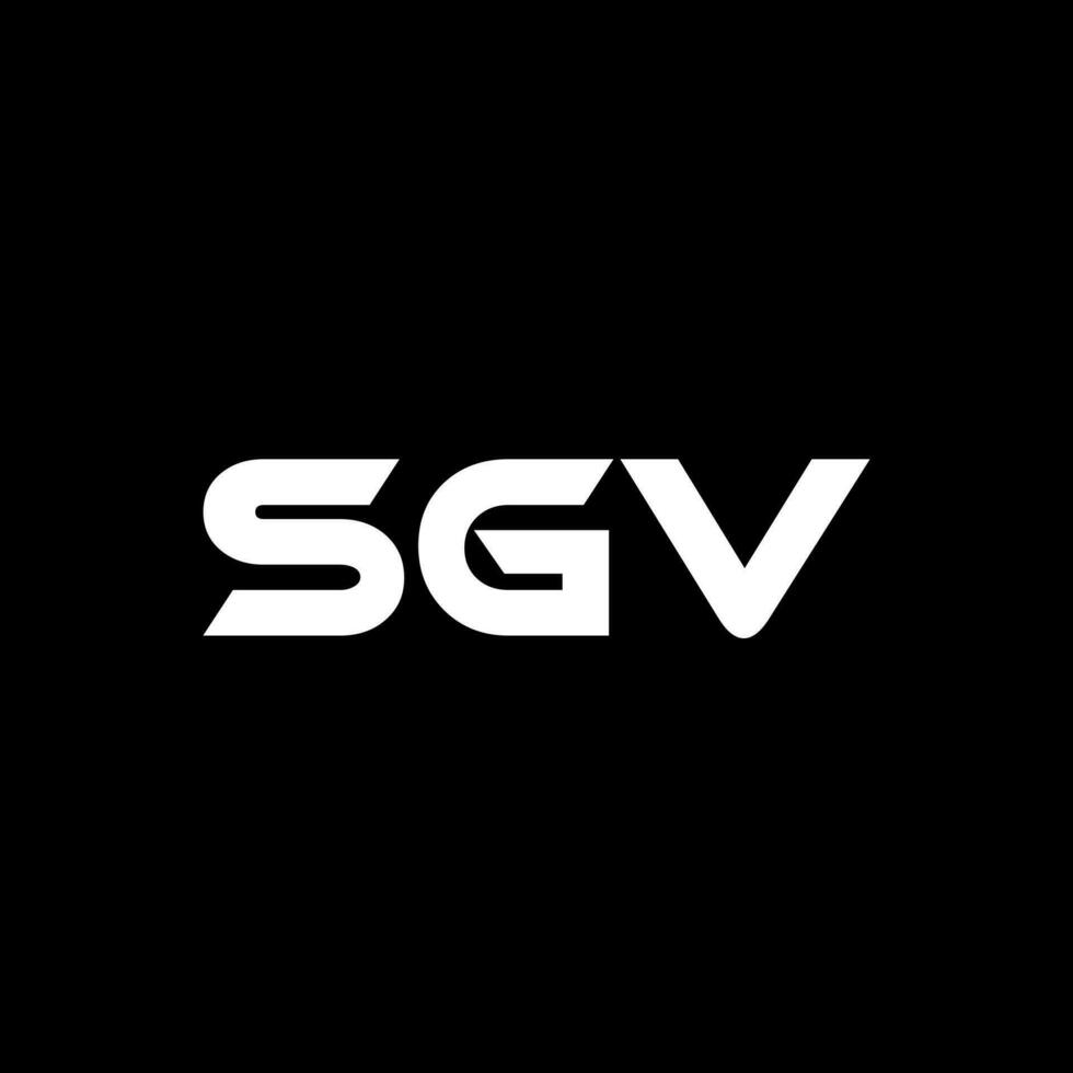 sgv brev logotyp design, inspiration för en unik identitet. modern elegans och kreativ design. vattenmärke din Framgång med de slående detta logotyp. vektor