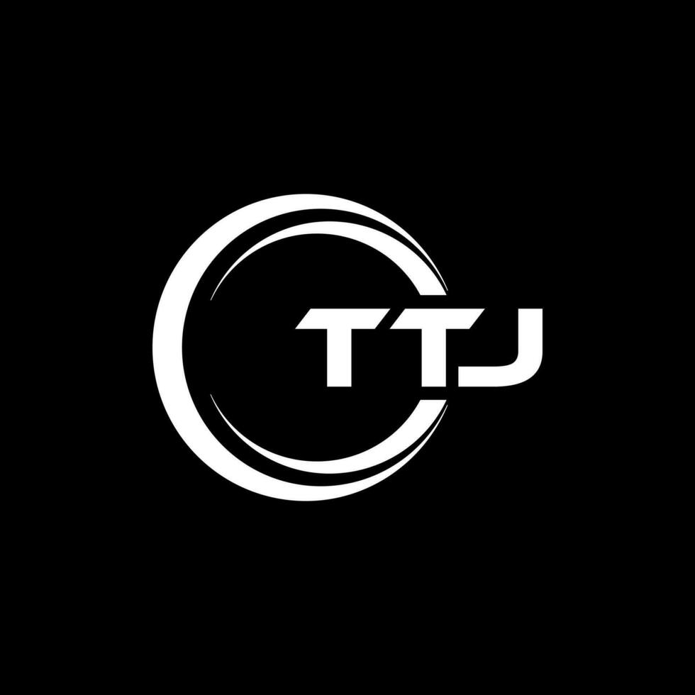 ttj Brief Logo Design, Inspiration zum ein einzigartig Identität. modern Eleganz und kreativ Design. Wasserzeichen Ihre Erfolg mit das auffällig diese Logo. vektor