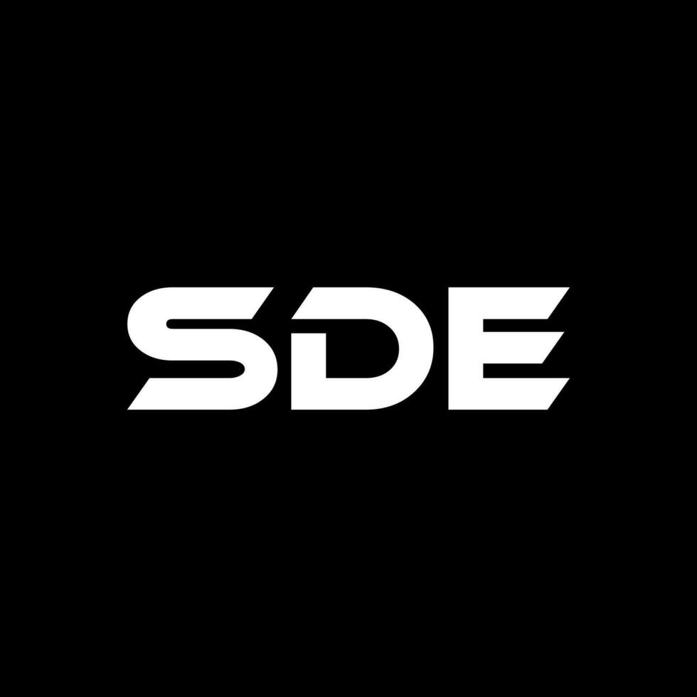 sde brev logotyp design, inspiration för en unik identitet. modern elegans och kreativ design. vattenmärke din Framgång med de slående detta logotyp. vektor