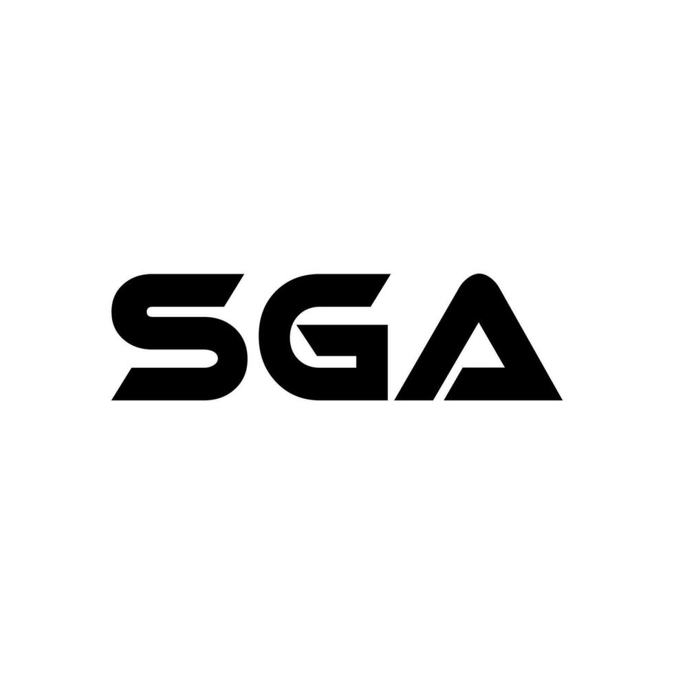 sga Brief Logo Design, Inspiration zum ein einzigartig Identität. modern Eleganz und kreativ Design. Wasserzeichen Ihre Erfolg mit das auffällig diese Logo. vektor
