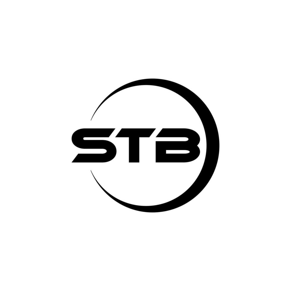 stb brev logotyp design, inspiration för en unik identitet. modern elegans och kreativ design. vattenmärke din Framgång med de slående detta logotyp. vektor