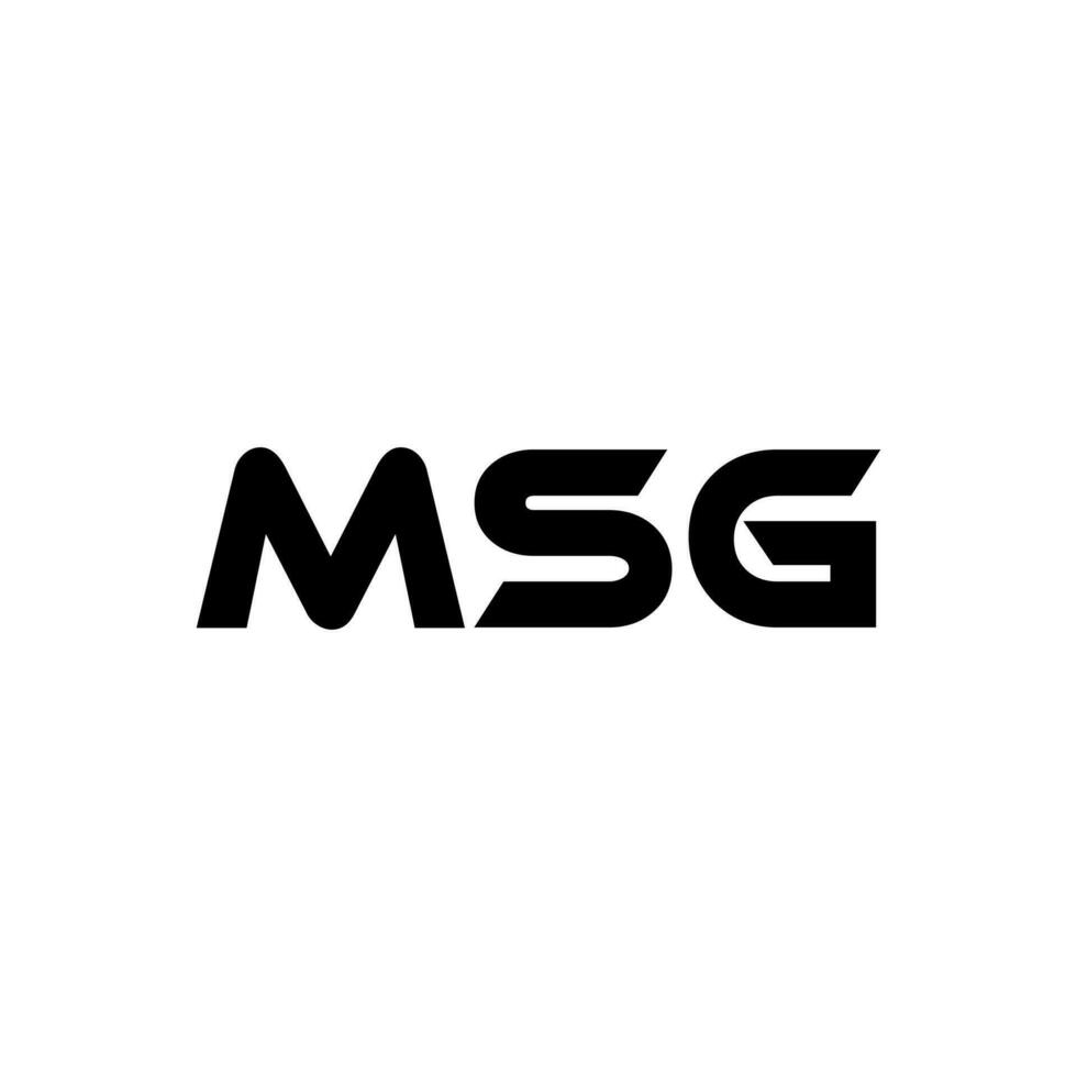 msg brev logotyp design, inspiration för en unik identitet. modern elegans och kreativ design. vattenmärke din Framgång med de slående detta logotyp. vektor