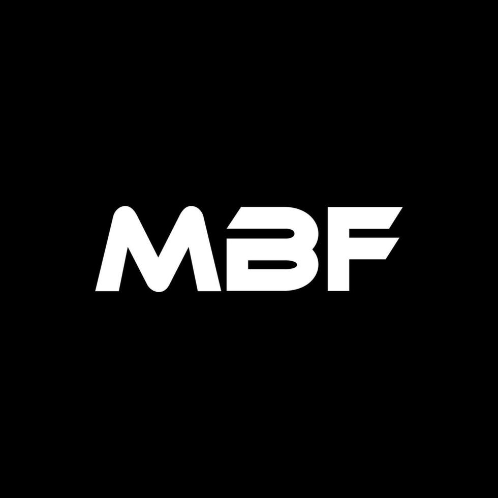 mbf Brief Logo Design, Inspiration zum ein einzigartig Identität. modern Eleganz und kreativ Design. Wasserzeichen Ihre Erfolg mit das auffällig diese Logo. vektor