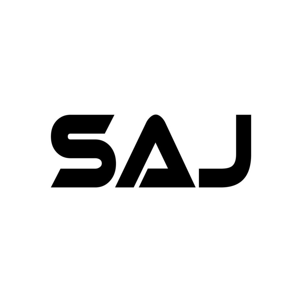 saj Logo Design, Inspiration zum ein einzigartig Identität. modern Eleganz und kreativ Design. Wasserzeichen Ihre Erfolg mit das auffällig diese Logo. vektor