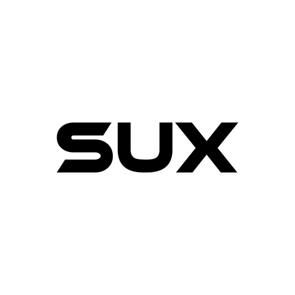 sux brev logotyp design, inspiration för en unik identitet. modern elegans och kreativ design. vattenmärke din Framgång med de slående detta logotyp. vektor