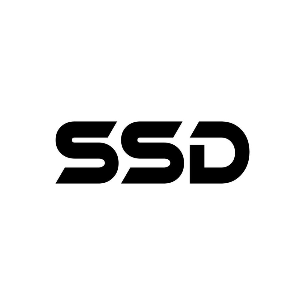 ssd Brief Logo Design, Inspiration zum ein einzigartig Identität. modern Eleganz und kreativ Design. Wasserzeichen Ihre Erfolg mit das auffällig diese Logo. vektor