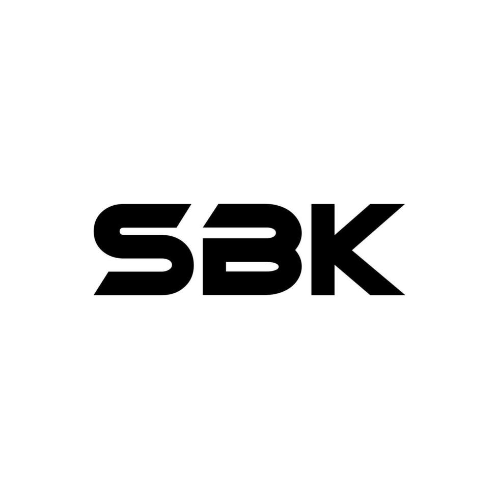 sbk logotyp design, inspiration för en unik identitet. modern elegans och kreativ design. vattenmärke din Framgång med de slående detta logotyp. vektor