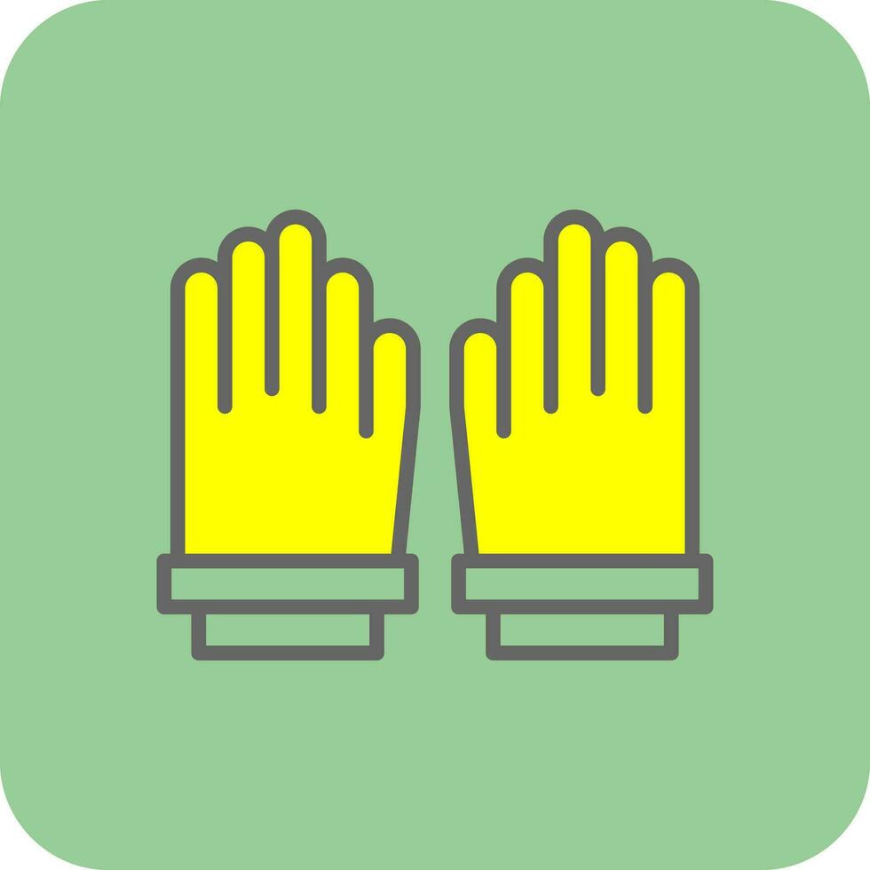 Handschuhe-Vektor-Icon-Design vektor