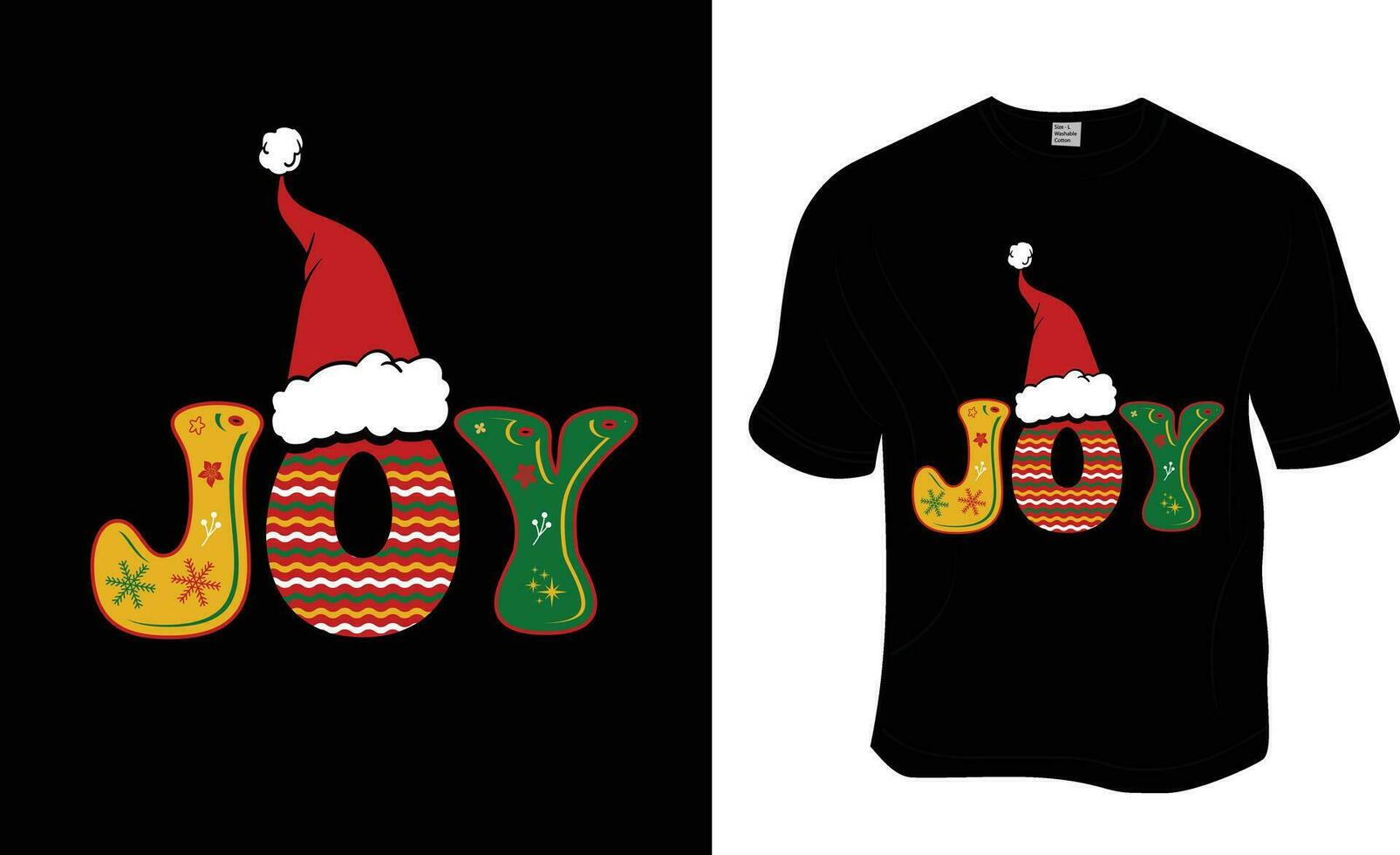 Freude, Weihnachten T-Shirt Design. bereit zu drucken zum Kleidung, Poster, und Illustration. modern, einfach, Beschriftung T-Shirt Vektor