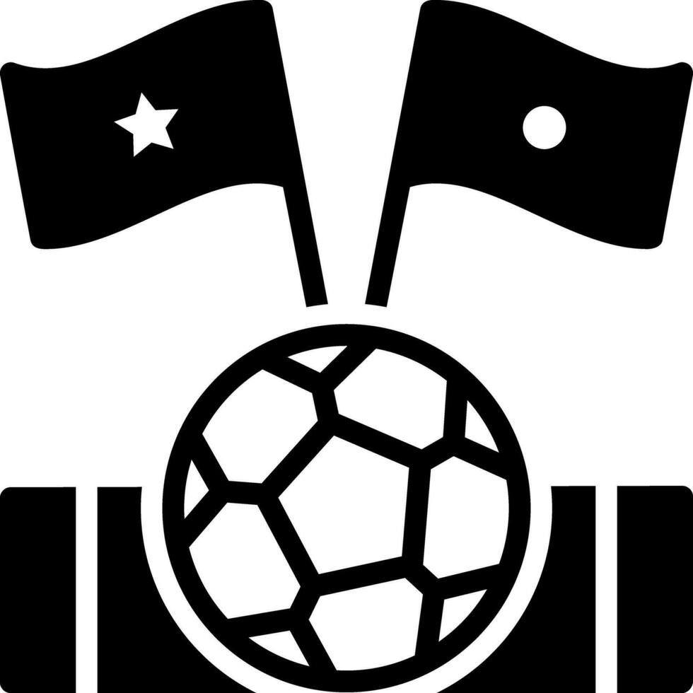 solide Symbol zum Finale vektor