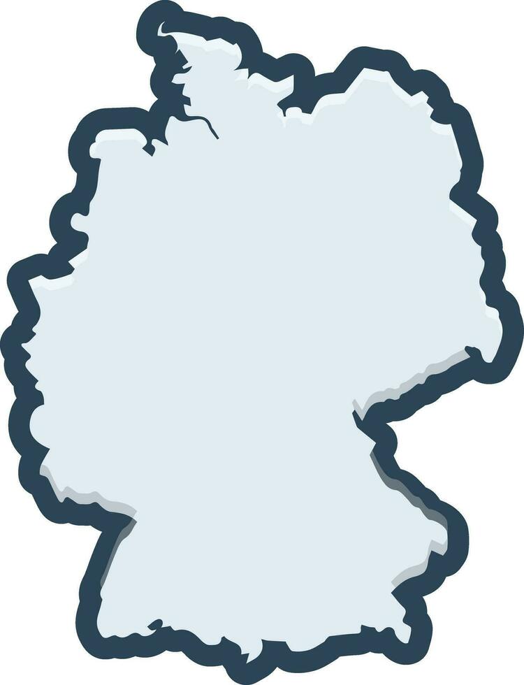 Färg ikon för Tyskland vektor