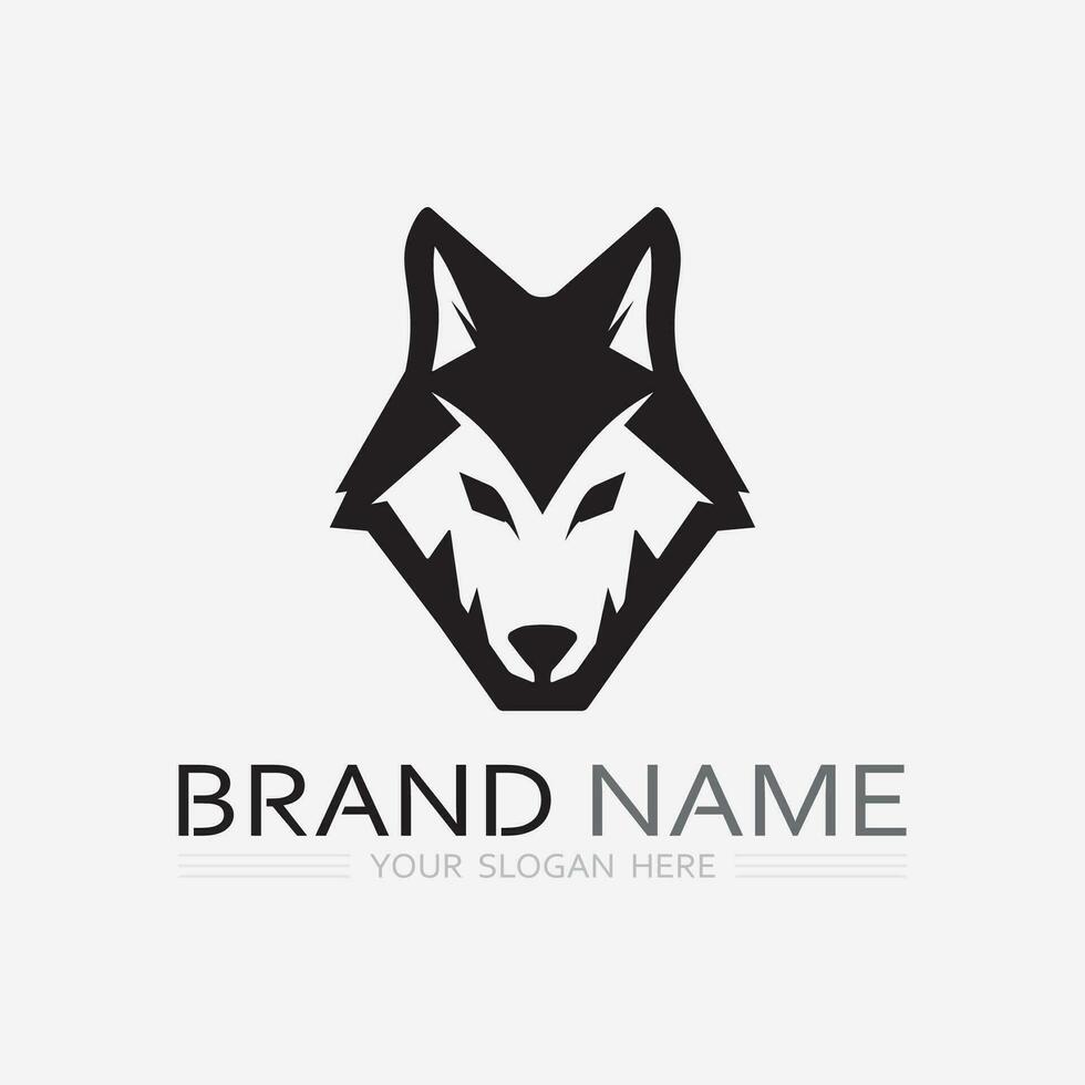 Hund Logo und Symbol Tier Vektor Illustration Design Grafik