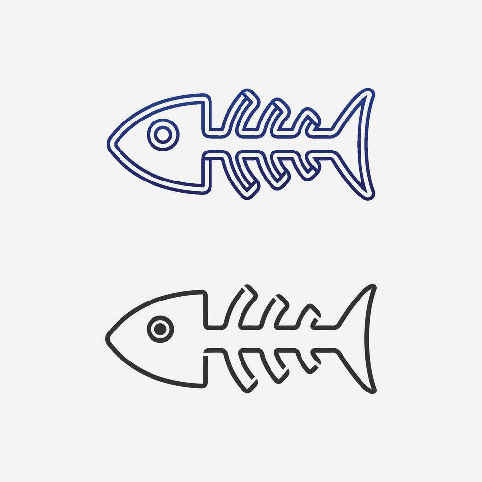 Fisch abstrakte Icon-Design-Logo-Vorlage, kreatives Vektorsymbol des Angelvereins oder Online-Shop. vektor