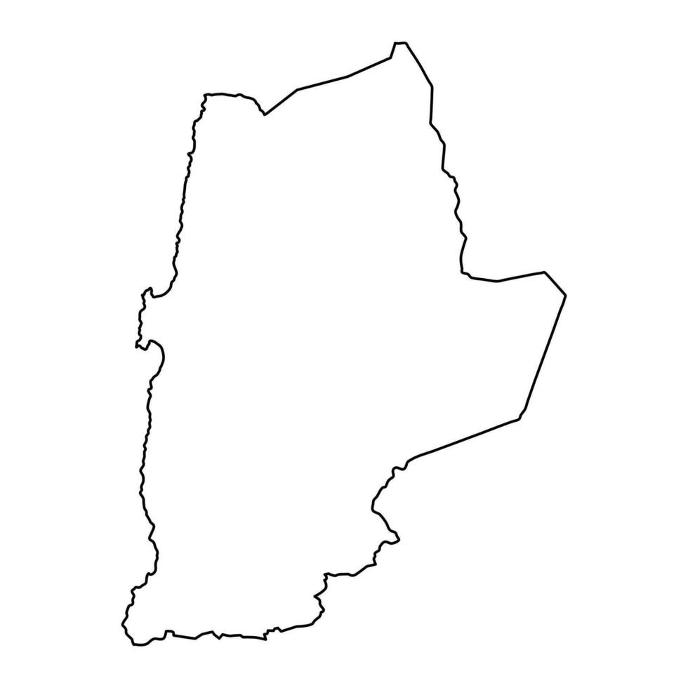 Antofagasta Region Karte, administrative Aufteilung von Chile. vektor