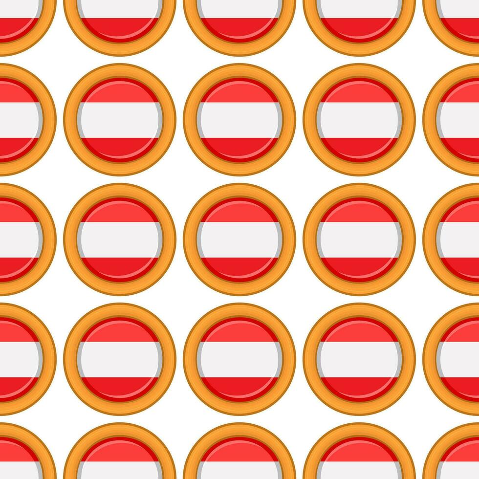 mönster kaka med flagga Land lettland i gott kex vektor