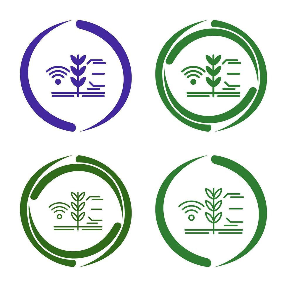 Smart-Farm-Vektor-Symbol vektor