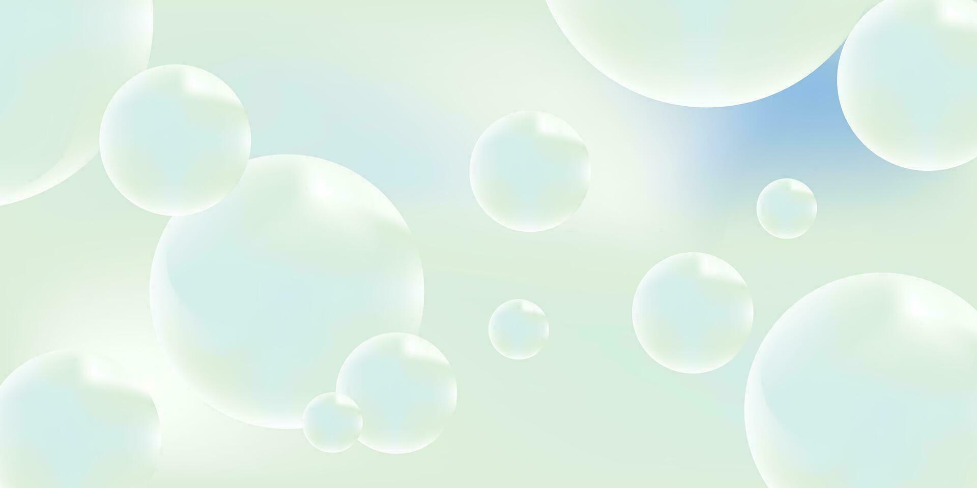 lutning bakgrund med turkos metaball former. morphing färgrik blobbar. vektor 3d illustration. abstrakt 3d bakgrund. flytande färger. baner eller tecken design