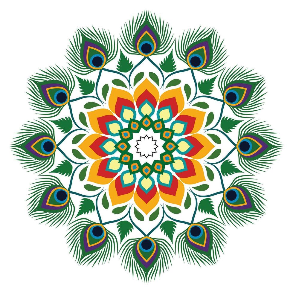 Mandala-Hintergrunddesign. vektor