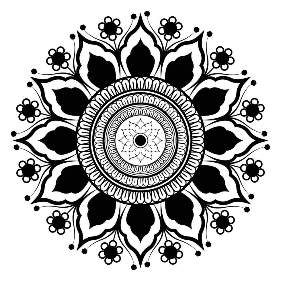 Mandala-Hintergrunddesign. vektor